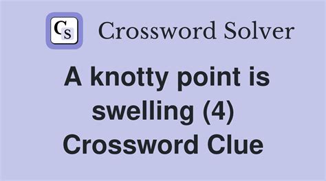 swollen crossword clue